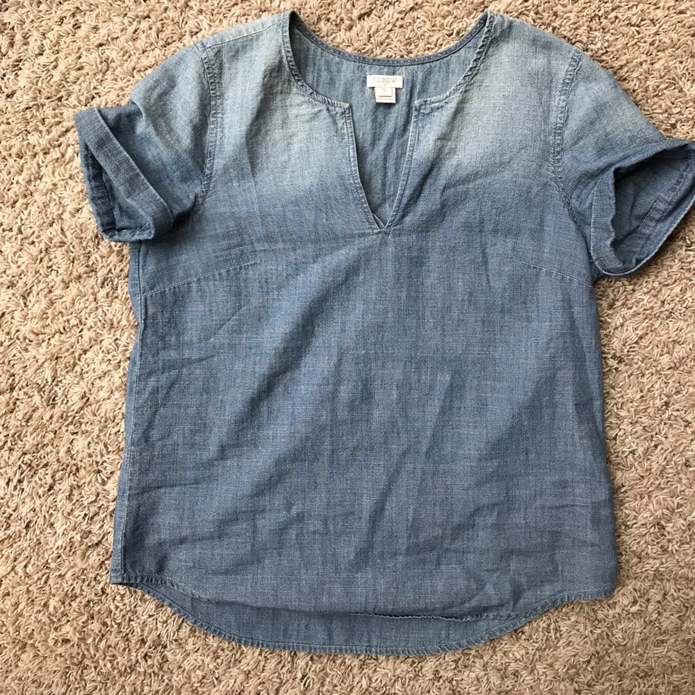 J. Crew chambray top